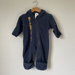 Columbia Sportswear Company University of Michigan Baby Fleece Bunting Size 12mo